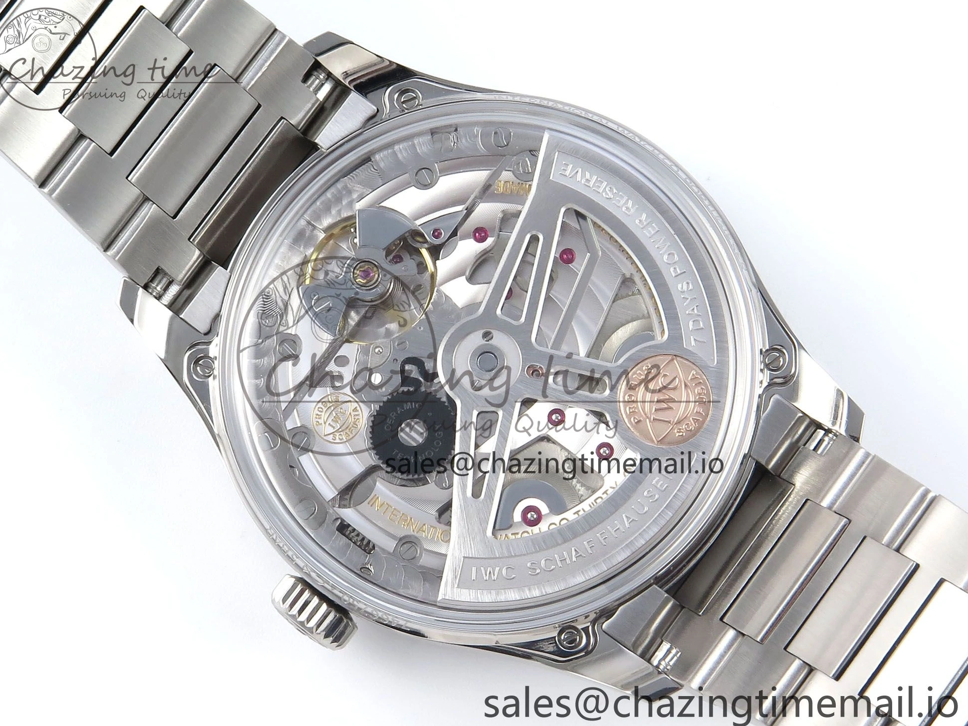 MIROTIME 0312 Portugieser Auto IWC0562B APSF 1:1 Best Edition Gold Dial on SS Bracelet A Reliable 6996